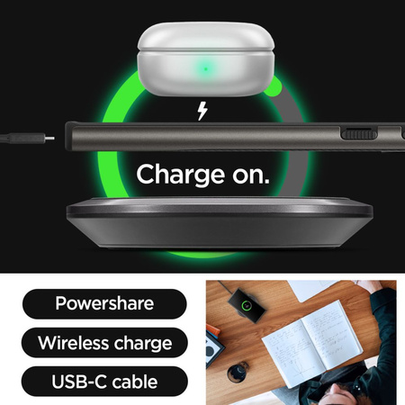 Etui Spigen Neo Hybrid na Samsung Galaxy S24 Ultra - metaliczny szary