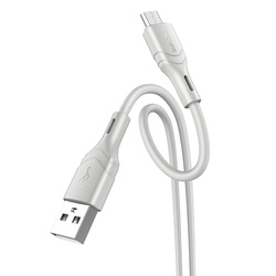 Borofone Kabel BX99 Method - USB na MicroUSB - 2,4A 1 metr szary