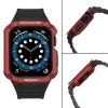 Schutzarmband für Apple Watch 38/40/41 mm Panzergehäuse-Armband - Schwarz, Rot