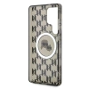 Etui Karl Lagerfeld Button Karl & Choupette Heads On KL Pattern MagSafe Samsung Galaxy S25 Ultra czarny