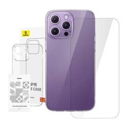 Etui + Szkło Hartowane IPHONE 14 PRO MAX Baseus Schott Series transparentne