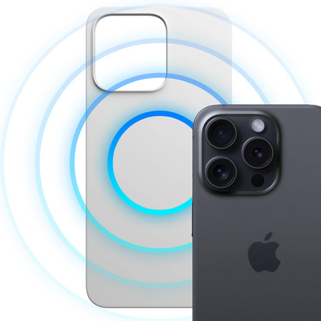 Apple iPhone 13 Pro - 3mk Hardy MagSilicone Silver-White