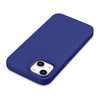 iCarer Litchi Premium Leather Case iPhone 14 Magnetic Leather Case with MagSafe Dark Blue (WMI14220709-DB)