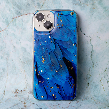 Nakładka Gold Glam do iPhone 14 Pro 6,1" Blue
