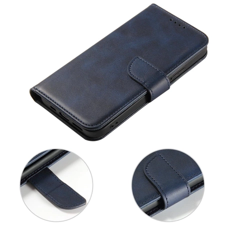 Magnet Case for Samsung Galaxy S23 flip cover wallet stand blue