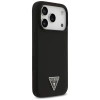 Guess Silikon Triangle Logo MagSafe Case für iPhone 17 Pro Max - Schwarz