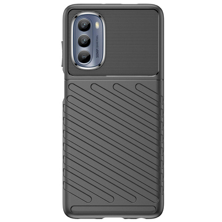 Thunder Case für Motorola Moto G62 5G Silikonschutzhülle schwarz