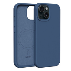 Nakładka Etteri Silicone Mag do iPhone 15 6,1" ciemnoniebieska