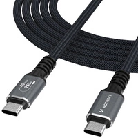 Wozinsky WPS-UY42S USB-C Thunderbolt 4 Kabel 240W 2m 4K - Schwarz