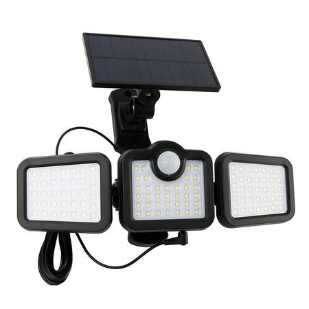 Forever Light Lampa solarna LED SUNARI FLS-04 108*SMD PIR 8W 600lm 6000K 2400mAh Li-Ion