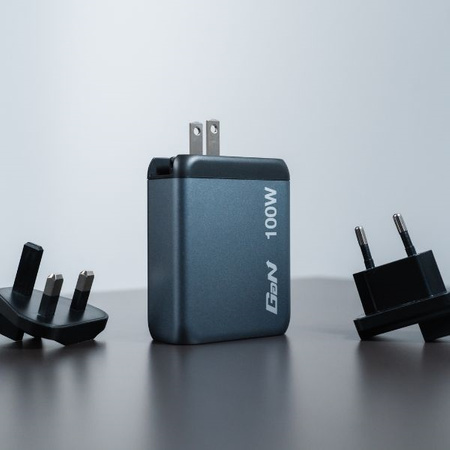 Verbatim Ładowarka sieciowa GaN 100W 3xUSB-C/USB-A + Adapter EU/UK/US GNC-100 32202