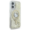 Original Case IPHONE 16 Hello Kitty Hardcase Liquid Glitter Fever MagSafe (HKHMP16SLGDIH) gold & white
