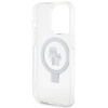 Etui Karl Lagerfeld Ring Stand Karl&Choupettte MagSafe do iPhone 14 Pro - białe