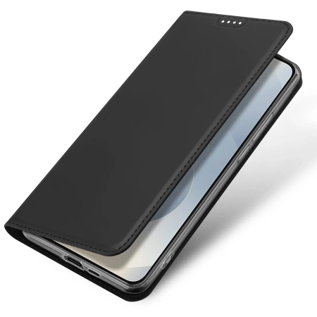 Dux Ducis Skin Pro Hülle für Samsung Galaxy S25 Edge mit Klappdeckel und Kartenfach - Schwarz