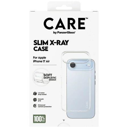 Etui CARE by PanzerGlass Fashionable X-Ray Soft Basic na iPhone Air - przezroczyste