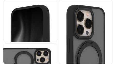 Nakładka Secure Spinning Mag do iPhone 15 Pro 6,1" czarny