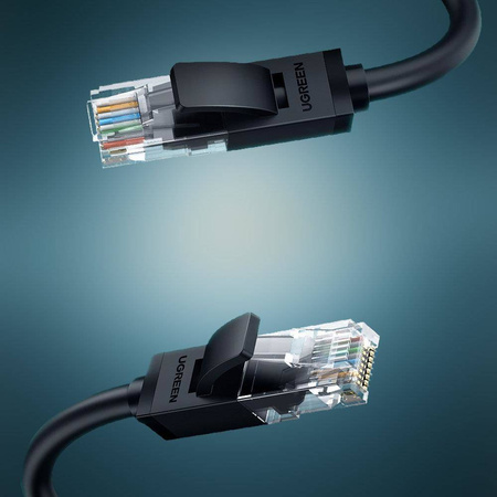 Ugreen płaski kabel sieciowy LAN Ethernet Cat. 6 0,5m czarny (NW102)