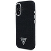 Original Case IPHONE 16 Guess Denim Triangle Logo MagSafe black