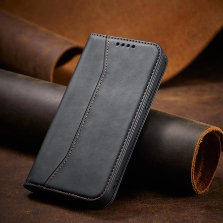 Magnet Fancy Case Hülle für iPhone 14 Pro Flip Cover Wallet Ständer schwarz