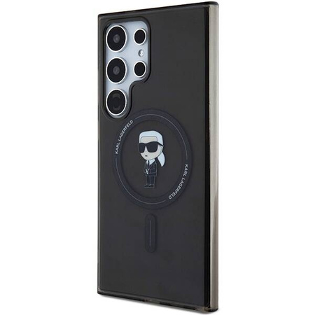 Original Case SAMSUNG GALAXY S24 ULTRA Karl Lagerfeld Hardcase IML Ikonik MagSafe (KLHMS24LHFCKNOK) black