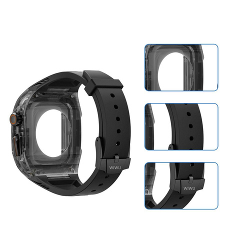 WiWU - Pasek do smartwatcha Wi-WB013 Rambo Watch Band 42/44/45mm - czarny