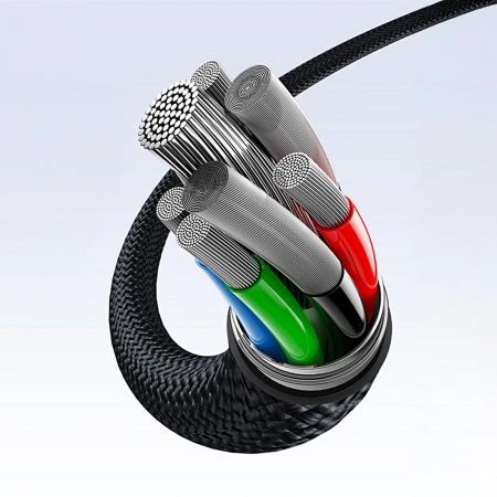 Baseus Flash Series 3 100W USB-C 3in1 Kabel - USB-C+USB-C+ Lightning 1,5m + 3 x 0,25m - schwarz