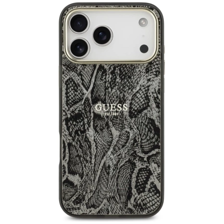 Guess Python Pattern MagSafe Case für iPhone 17 Pro Max - Schwarz