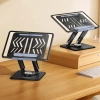 Laptop stand Wozinsky WRS-CPY84SB 360 aluminum + Free! smartphone stand - black
