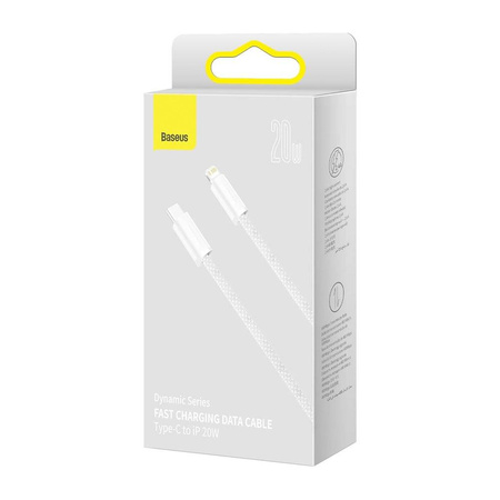 Baseus Dynamic kabel USB Typ C - Lightning Power Delivery 20W 2m biały (CALD000102)