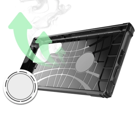 Hybrid Armor Case für Samsung Galaxy S25 Edge - Blau