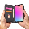 Magnet Card Case case for iPhone 14 Plus flip cover wallet stand black