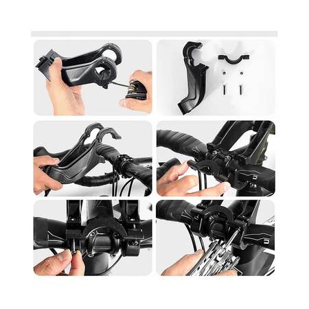 Uchwyt rowerowy / torba z pokrowcem na kierownice na zamek WILDMAN GS9 3L