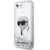 Karl Lagerfeld KLHCI8LNKHCH iPhone 7/8/ SE 2020/2022 silver/silver hardcase Glitter Karl Head