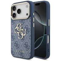 Guess 4G Big 4G Classic Logo Hülle für iPhone 17 Pro - Blau und Gold