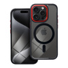 Futerał COLOR EDGE MAG COVER kompatybilny z MagSafe do IPHONE 17 Pro Max czarno czerwony