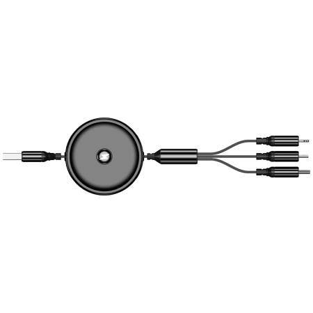 JELLICO kabel B19 3w1 3.1A 1.2M Czarny