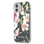 Guess GUHCP12SIMLFL03 iPhone 12 mini 5,4" granatowy/navy N°3 Flower Collection