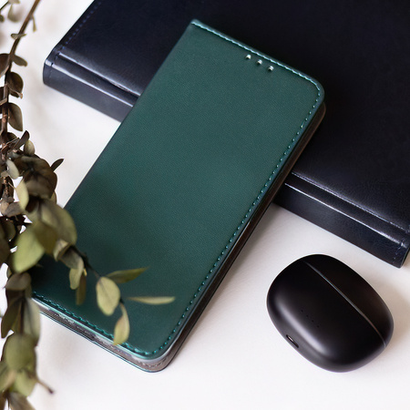 Etui Smart Magnetic do Xiaomi Redmi Note 14 Pro 4G ciemnozielone