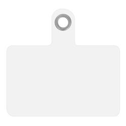 Wkładka plastikowa do telefonu pod zawieszkę / sztywna - transparent