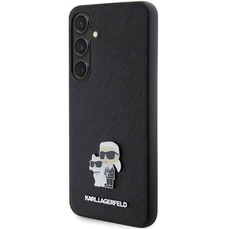 KARL LAGERFELD SAM S24 SAFFIANO KC PIN KLHCS24SPSAKCMPK BLACK