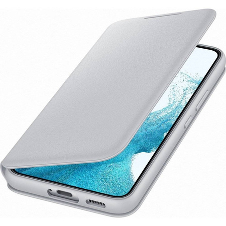 Samsung LED View Cover etui pokrowiec z wyświetlaczem LED Samsung Galaxy S22 jasnoszary (EF-NS901PJEGEE)