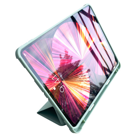 Stand Tablet Case etui Smart Cover pokrowiec na iPad Air 2020 z funkcją podstawki zielony