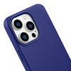iCarer Litchi Premium Leather Case Leather Case iPhone 14 Pro Max Magnetic with MagSafe Dark Blue (WMI14220712-DB)