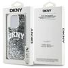 Schutzhülle IPHONE 16 PRO DKNY Hardcase Liquid Glitter Arch Logo (DKHCP16LLBNAEK) schwarz