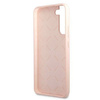 Guess GUHCS22MLSLMGPP S22 + S906 pink / pink hardcase Silicone Script Metal Logo