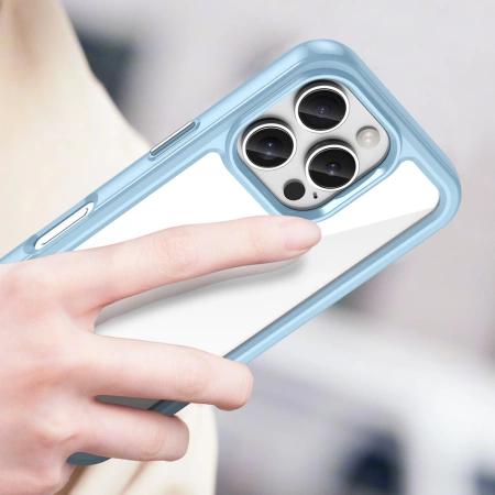 Outer Space Case mit Gelrahmen für iPhone 16 Pro – blau