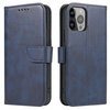 Magnet Case elegant bookcase type case with kickstand for iPhone 13 Pro blue