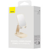 Adjustable phone stand with mirror Baseus Seashell Series - beige