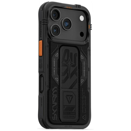 Etui Skinarma Phantom do iPhone 17 Pro Magnetic Charging + Grip Stand czarny