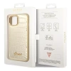 Original Case IPHONE 14 PLUS Guess Croco Collection gold